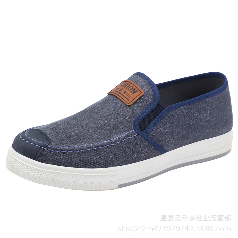 Pumps 2023 New Washed Denim Shoes Low Top Slip-on Casual Board Shoes Flat Heel Canvas Breathable Work Shoes