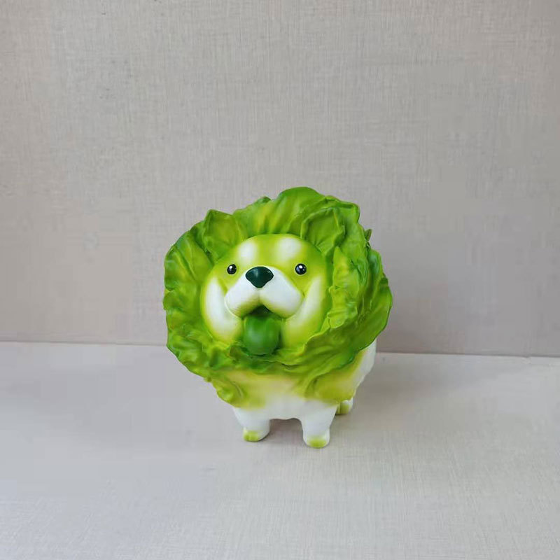 可爱趴趴菜狗手办摆件 白菜狗手办装饰品桌面ins菜狗小狗盲盒摆饰