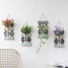 批发创意壁挂墙上装饰品挂件水培植物花瓶客厅房间卧室背景墙面布