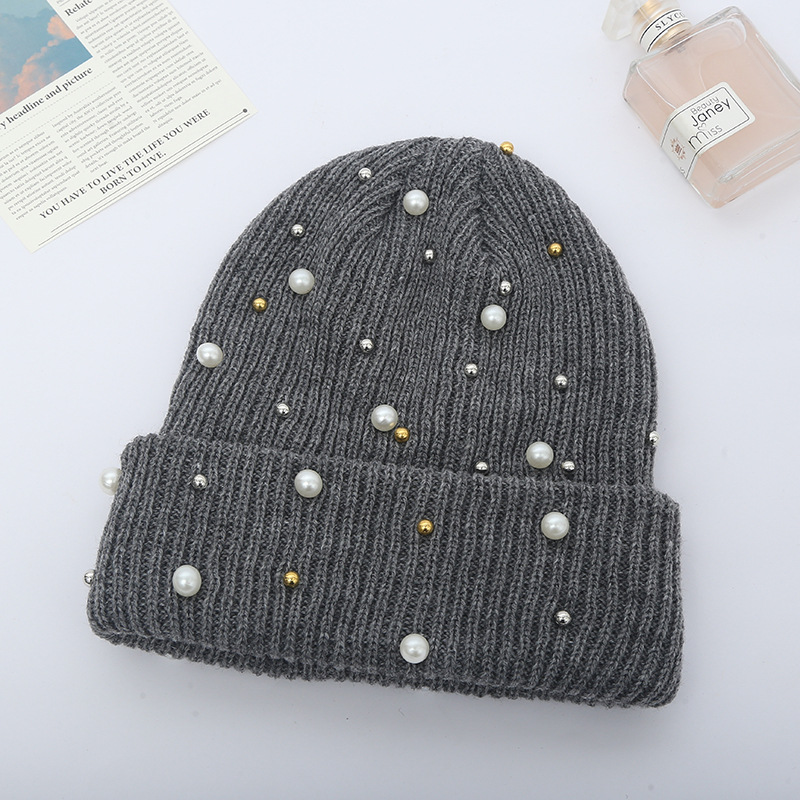 New Ladies Autumn Winter Korean Wool Hat Cute Fashion Solid Color Knitted Hat Cable-Knit Pullover Baby's Knit Hat