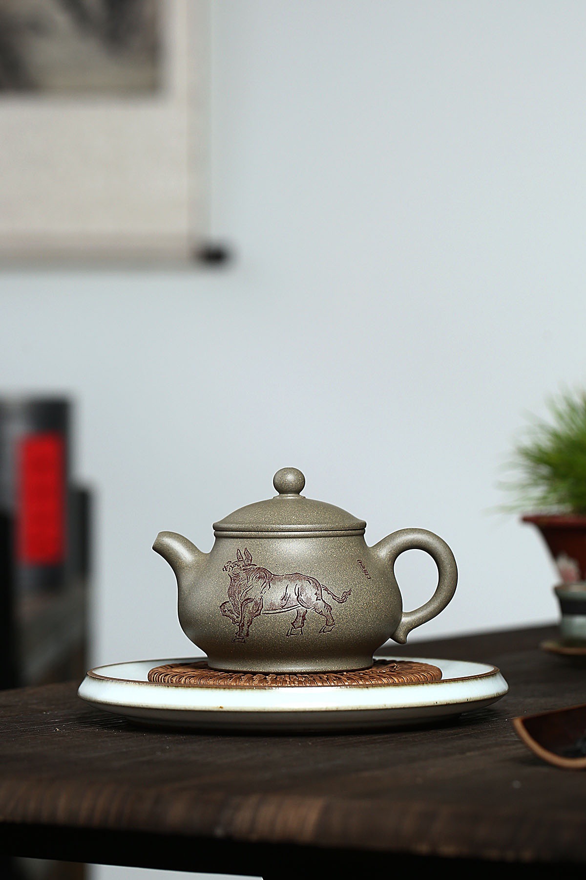 蒋惠娟紫砂壶 泥料家藏黄龙山原矿紫泥 660cc名家手工壶 一件代发