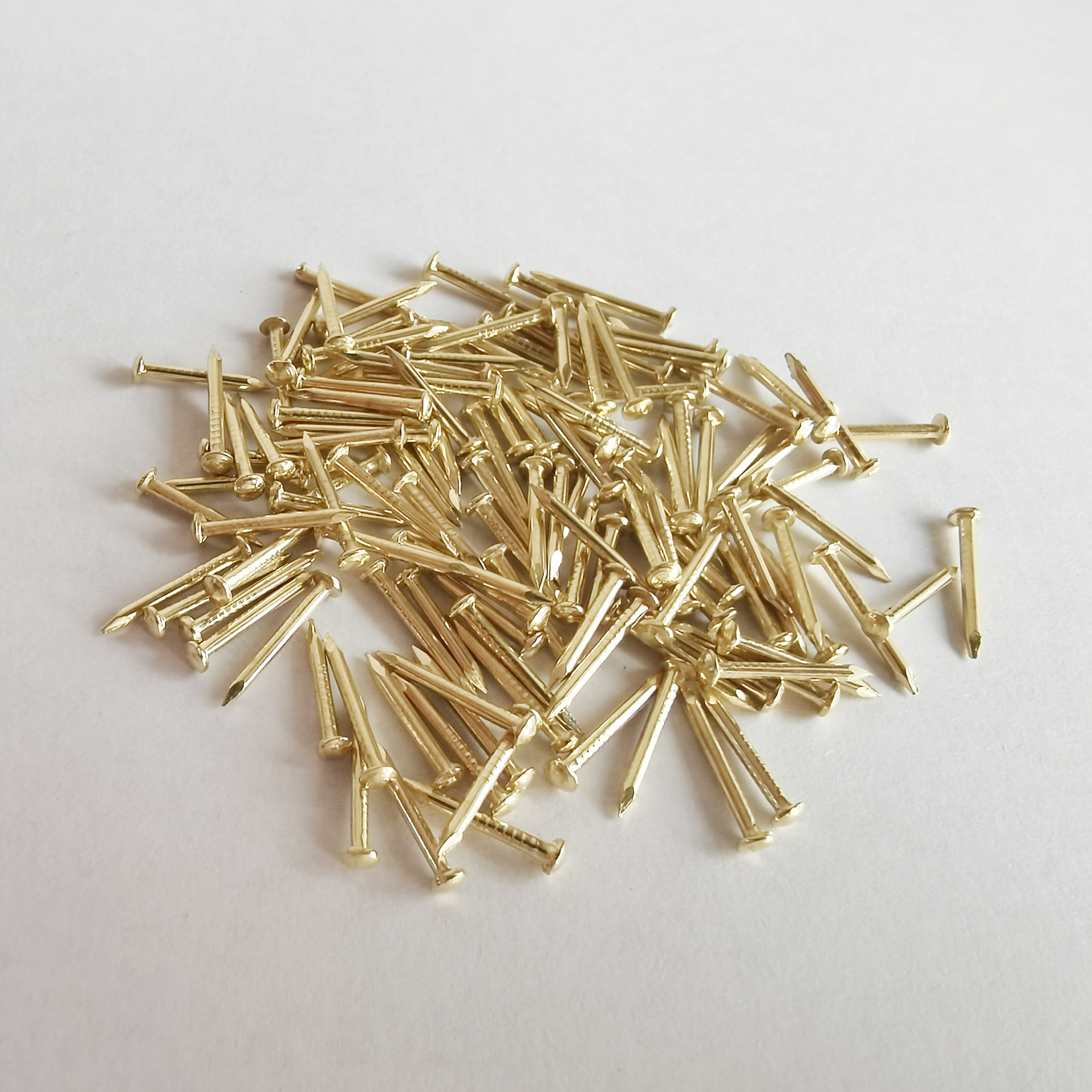 金色镀铜圆头钉银色镀镍小钉子 木盒家具钉 钉子画小铁钉细钉一斤