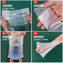 白色食品袋商用透明胶袋子小手提外卖打包袋方便袋厂家批发塑料袋