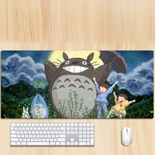 龙猫宫崎骏千寻大号鼠标垫电脑动漫周边键盘垫防滑桌垫跨境二次元