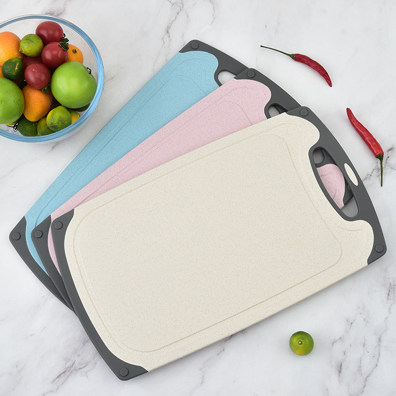 家用厨房切菜板可挂式麦秸秆占板砧板辅食切水果案板刀板菜板