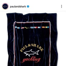 外贸批发库存尾单直播供货团购~Paul&Shark深蓝色浴巾沙滩巾MS