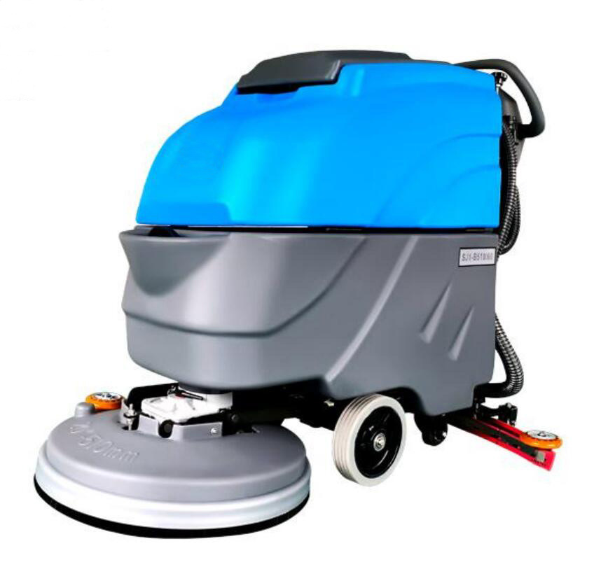 室内全自动洗地机商场购物区电瓶擦地车吸拖一体车间油污扫地机