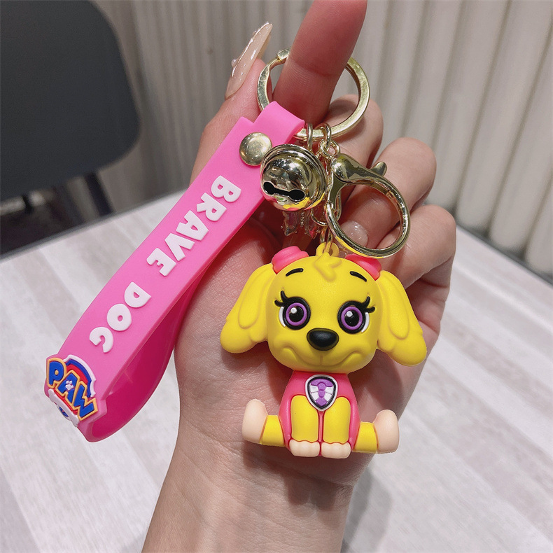 New Cartoon Cute Puppy Paw Patrol Keychain Couple Keychain Bag Car Key Chain Gift Wholesale