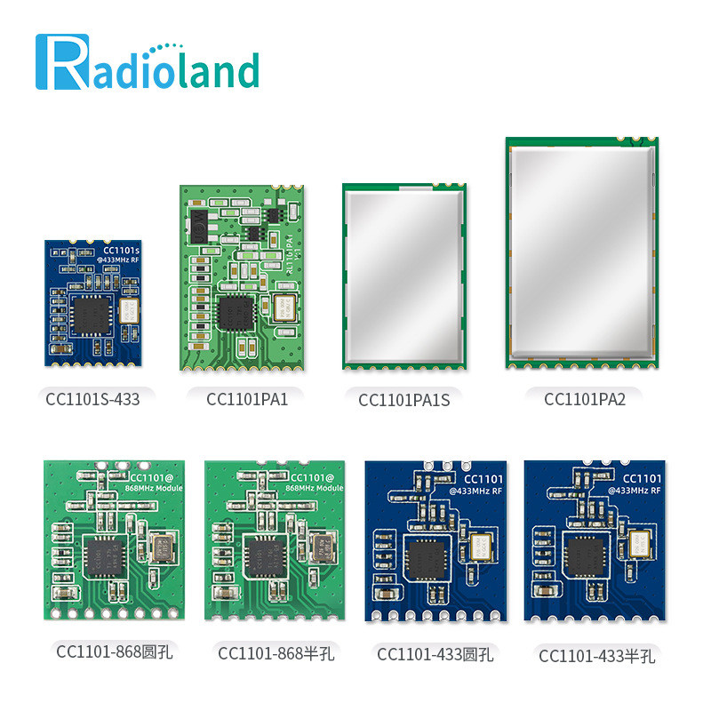 CC1101工业射频串口模块测温无线数传SPI双向收发433/868MHz远距