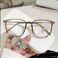 新款防蓝光眼镜tr多边形镜框小红书文艺学生平光镜女配近视01250