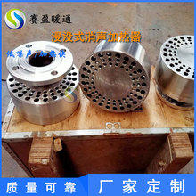 湖南厂家批发 蒸汽加热消声器304不锈钢蒸汽加热器电厂水池消音器