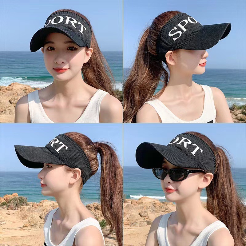 Empty Top Hat Women's Korean-Style Versatile Trendy Summer Sun Hat Casual Sun Protection Spring and Autumn Baseball Peaked Cap