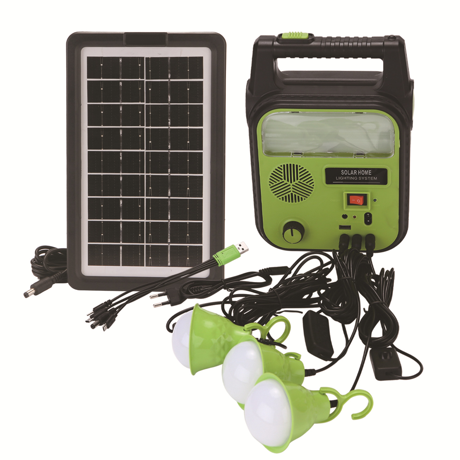 DT-9012 Portable Outdoor Lighting Led Light Solar Lighting System Emergency Charging Probe Camping