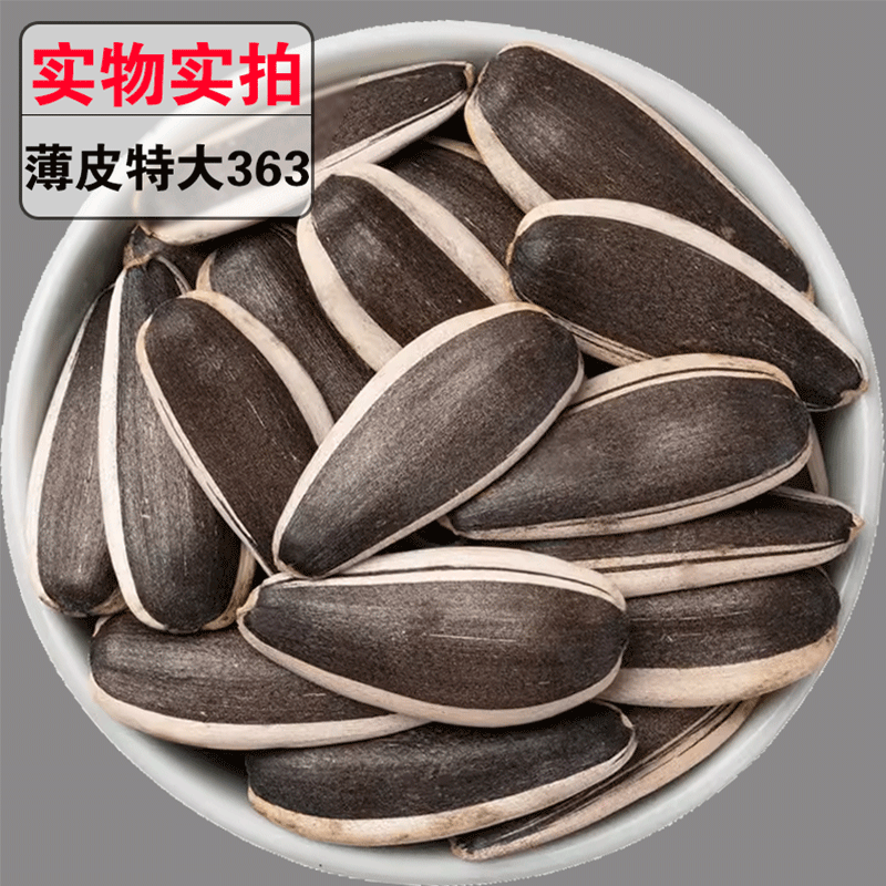 新货生瓜子葵花籽363大颗粒原味现炒熟瓜子内蒙五原休闲散装瓜子