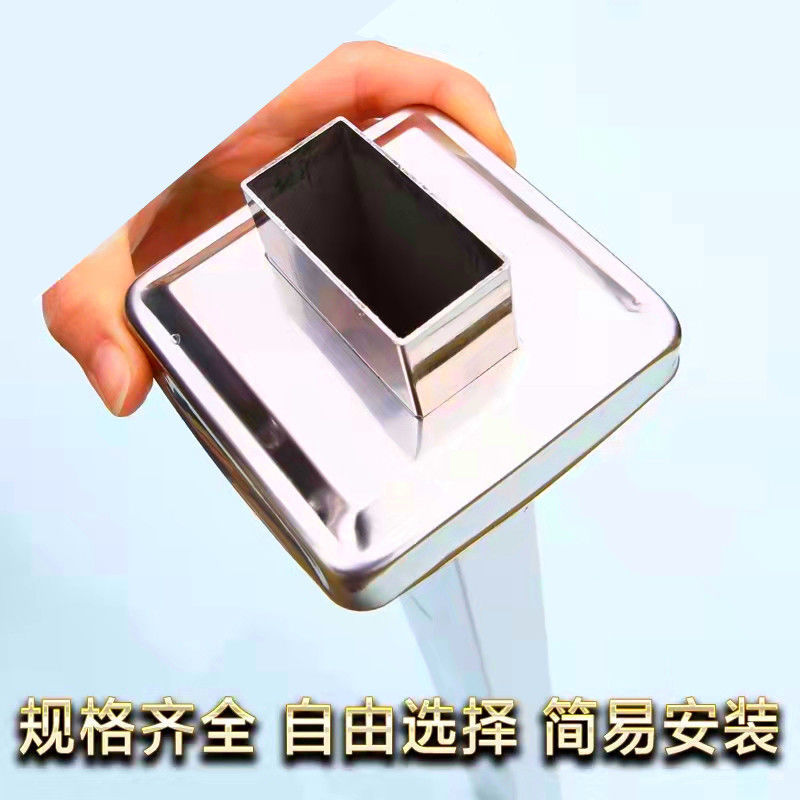 304不锈钢方形装饰盖遮丑盖楼梯扶手盖立柱方盖精品厚拉爆螺丝盖