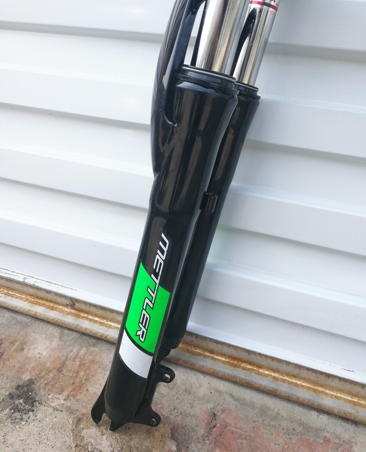 26寸山地自行车弹簧肩避震前叉碟刹油簧减震叉 叉子