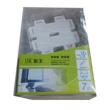 SSK飚王 SHU011积木 七口USB HUB 集线器 /扩展器 可带移动硬盘
