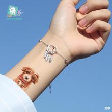 瑞卡龙跨境小清新纹身贴纸 卡通动物狗狗儿童脸贴tattoo stickers