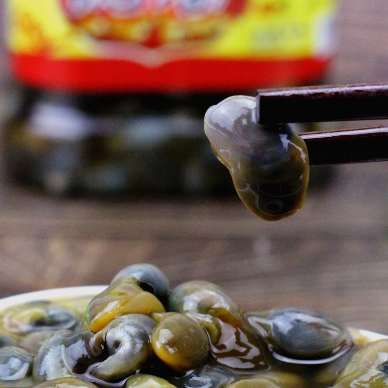 好鲜生温州醉泥螺野生咸黄泥螺乐清菜场即食腌制海鲜特产600g瓶装
