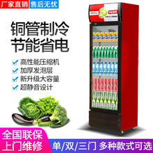 展示柜冷藏保鲜柜商用冰箱饮料啤酒超市立式单双三门大容量批发