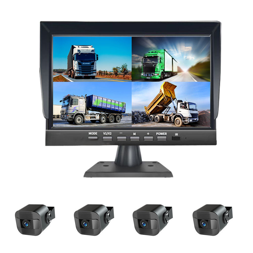 文莱货车四路监控中控台记录仪星光夜视流媒体倒车影像大屏一体机