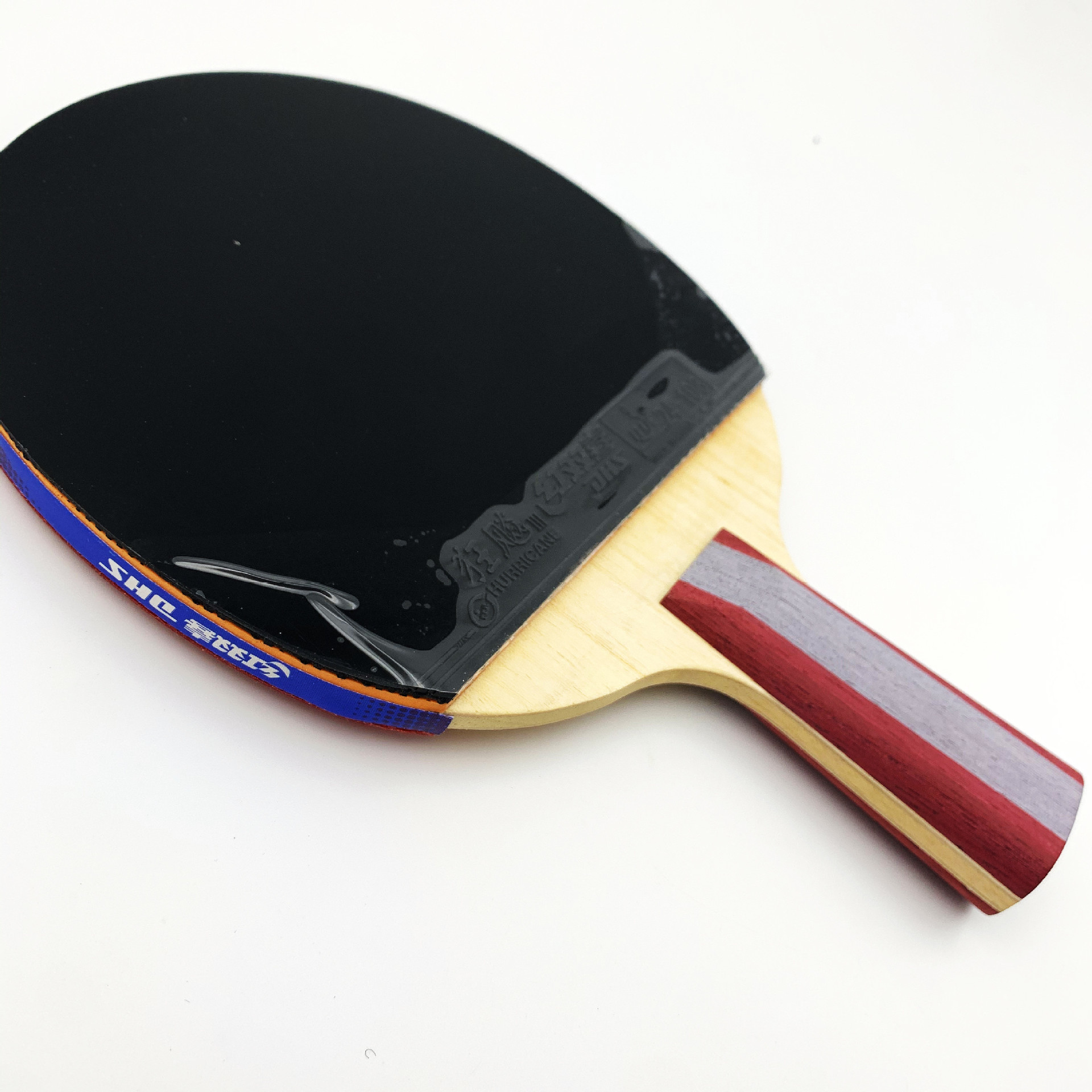 红双喜乒乓球拍 五星横直拍e5002 r5006 型双面反胶快攻成品