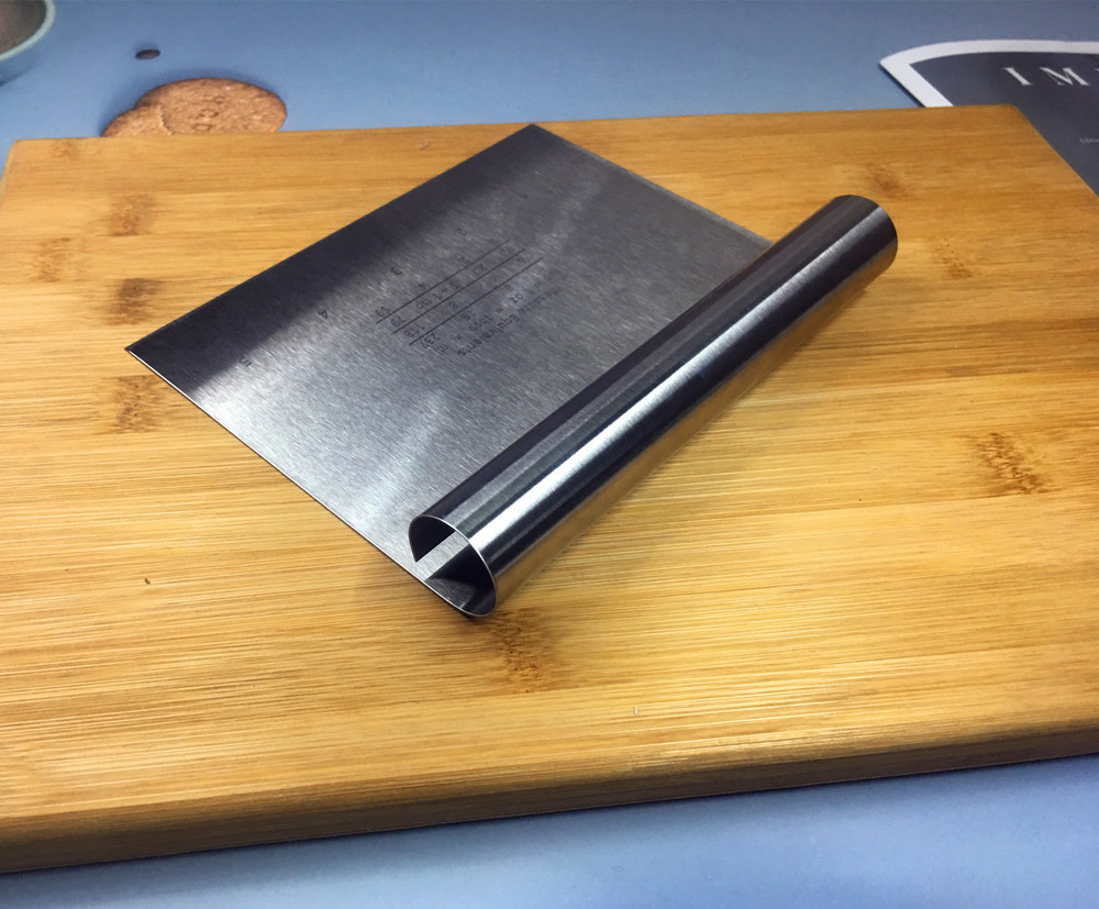 不锈钢刮刀 带刻度面团刮 肠粉刮板 切面刀 切皂直板刀 烘焙工具