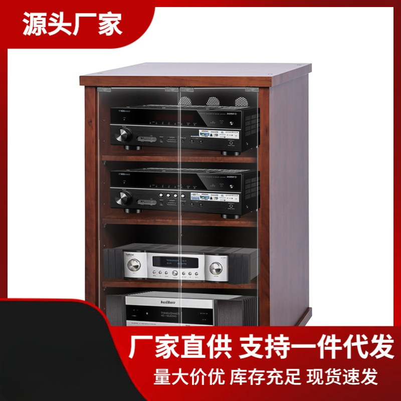 新款功放机柜影院ktv音响功放机架舞台专业器材设备移动视听柜子