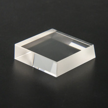 定制方形平台棱镜光学玻璃透镜水晶亚克力材质化妆品首饰展台WZ