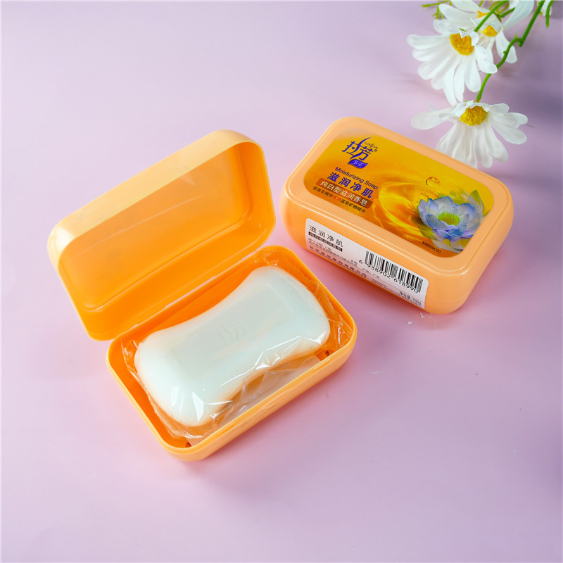 拉芳滋润香皂100g带塑料皂盒洗手洗澡沐浴皂 紧致嫩滑 持久留香
