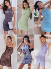 2023Summer women's dressHot girl sexy dressForeign trade who