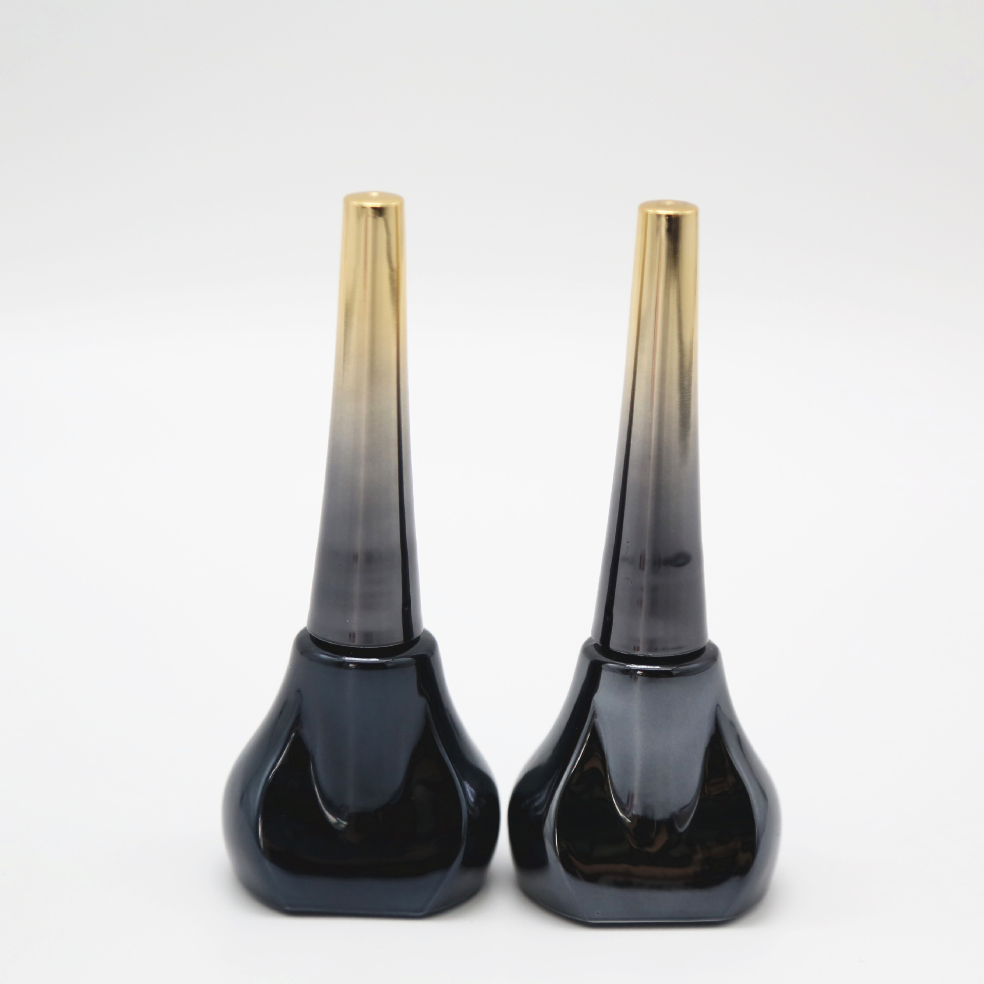 现货指甲油瓶子 零售甲油胶瓶 黑色电镀指甲油瓶 12ml甲油胶瓶