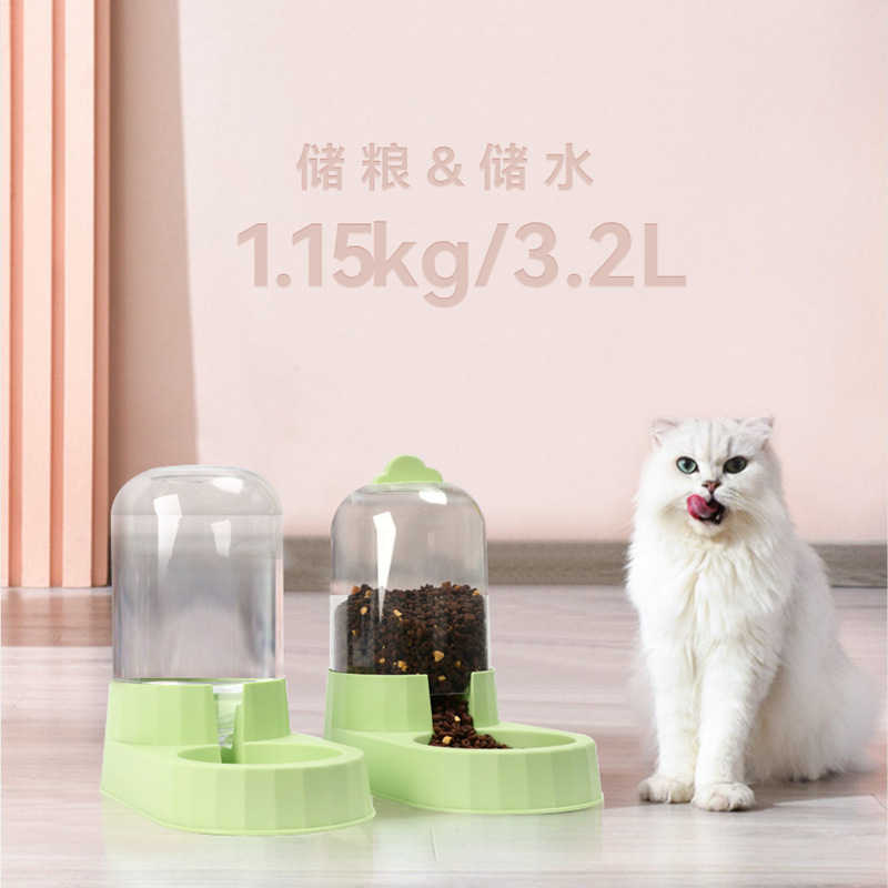 Cat Water Dispenser Automatic Pet Feeder Large Capacity Dog Food Bowl Wholesale Cat Bowl Drinking Water Hot Selling Pet Daily Necessities