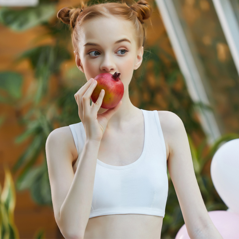 内衣学生高中女无扣式女小胸聚拢防下垂定型发育期无钢圈夏季薄款