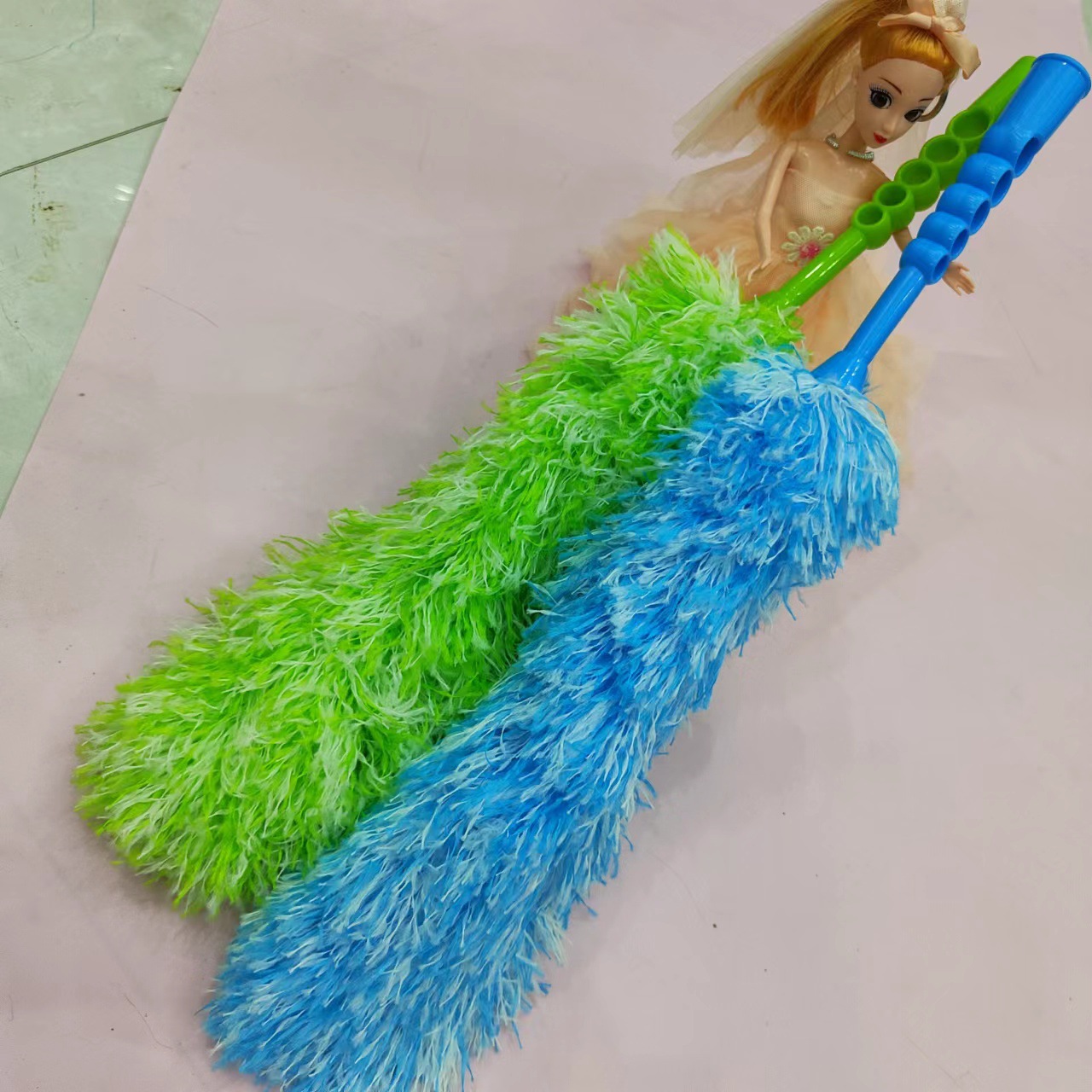 New Polyester Fiber Dust Brush Microfiber Dust Remove Brush Starry Sky Color Duster Factory Dust Sweeping Wool Duster 0766