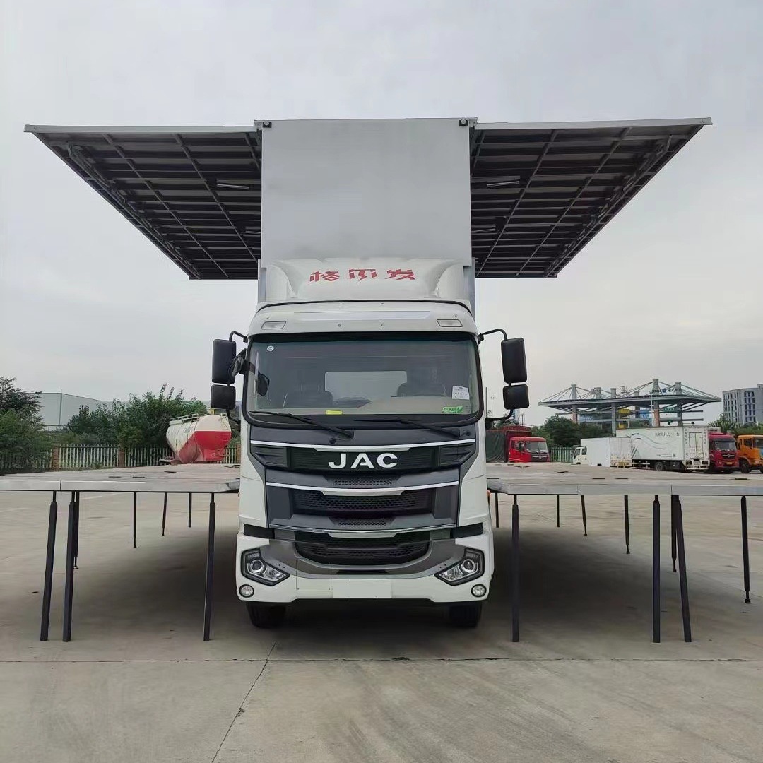 国六大运户外流动舞台车 双面展开三屏 中型移动舞台车 乡镇农村