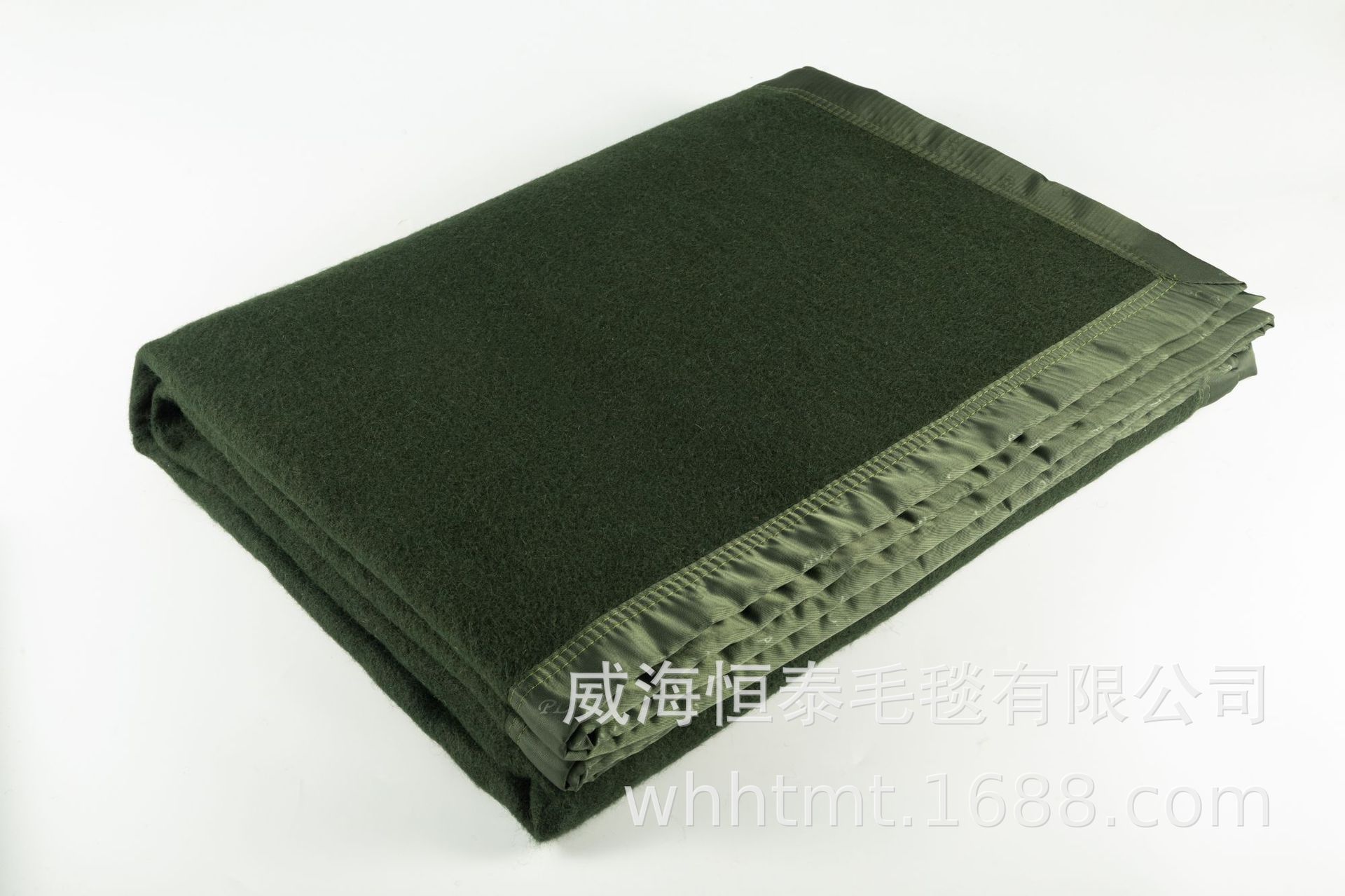 [Factory in Stock Wholesale] Woolen Blanket Military Blanket Outdoor Camping Warm Thickened Mattress Cover Blanket 30 Wool Army Green