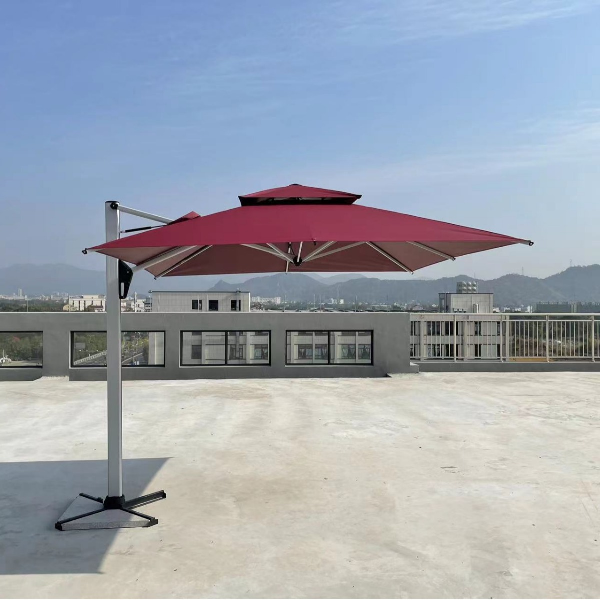 户外遮阳伞罗马伞庭院伞室外大太阳伞别墅露台花园伞强化抗风商用