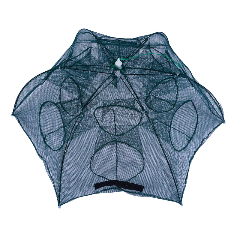 Lobster Basket Bottom Inverted Fishing Umbrella Cage New Self-Opening Umbrella Net Yellow Chopsticks Cage Moving Net Fishnet Fishing Gear Wholesale