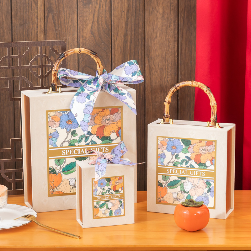 New Candy Box Wedding Gift Gift Box Mysterious Garden Bamboo Festival Portable Birthday Box Wholesale