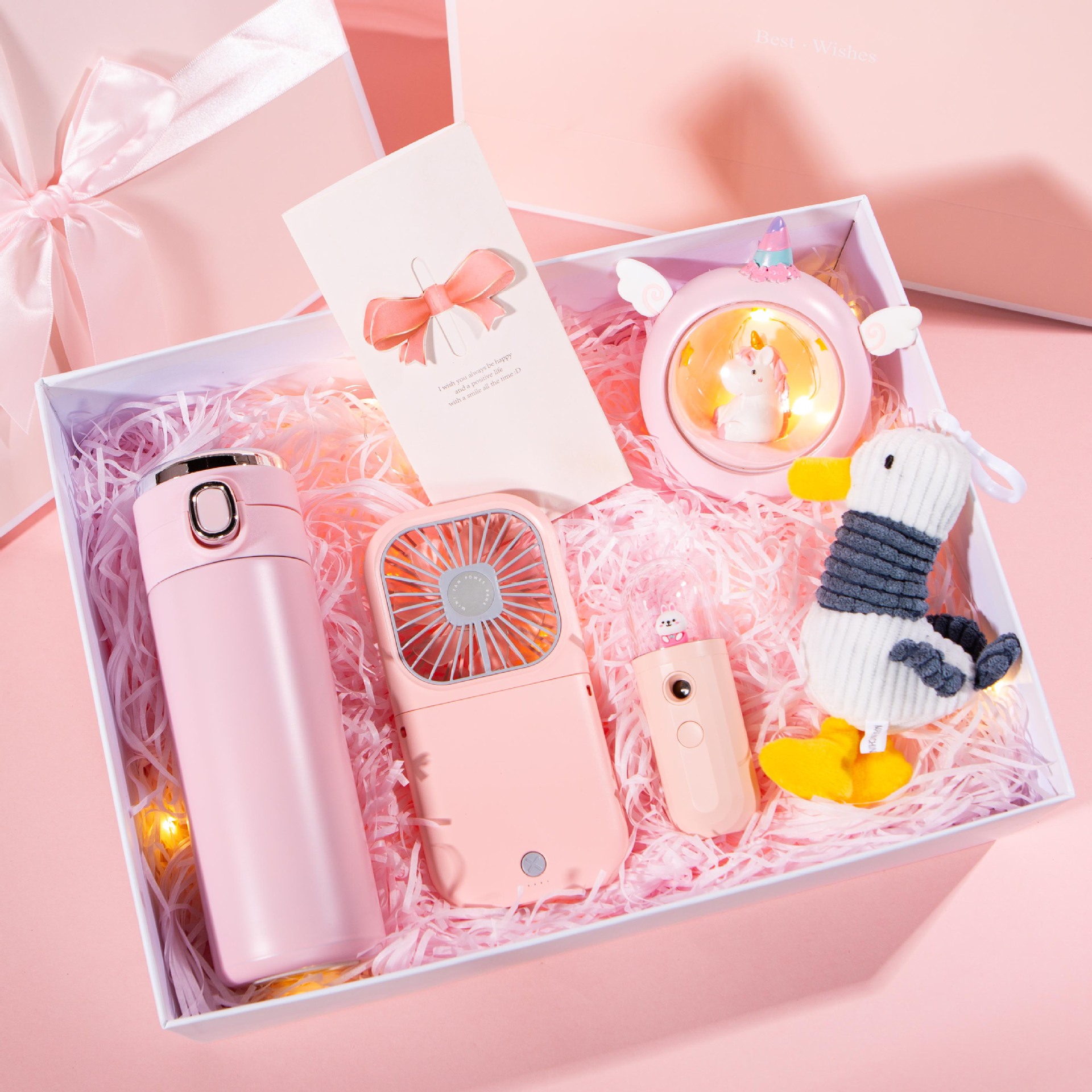 创意生日礼物女生实用女孩闺蜜送女友朋友特别儿童风扇套装走心的