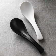 家用陶瓷勺子高颜值创意小勺子饭勺汤勺调羹瓷勺子日式商用