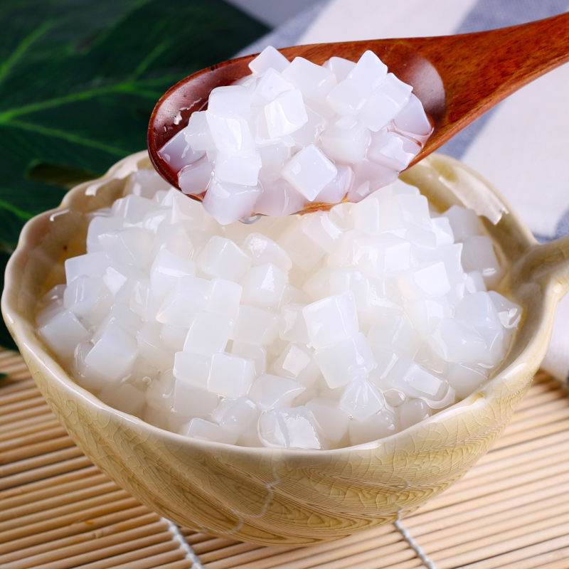 1kg袋装原味椰果 椰果粒椰果肉水晶果 珍珠奶茶原料 椰果奶茶专用