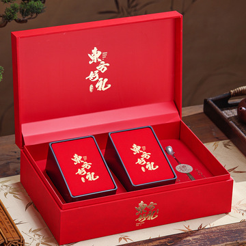 中秋送礼大红袍红茶叶包装盒空礼盒高通用岩茶肉桂摆泡礼盒装空盒