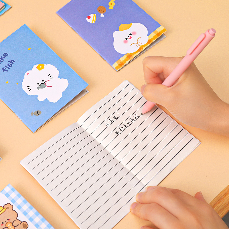 South Korea Stationery Small Notebook Cartoon Notepad Soft Copy 64K Kindergarten Pupil Prize Small Gift