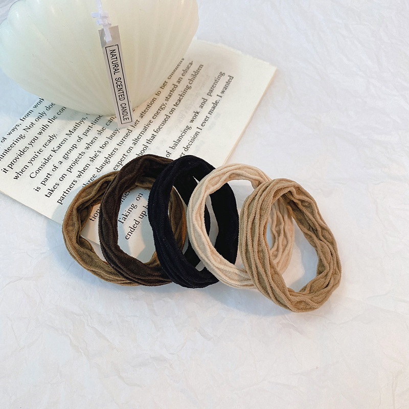 Summer Rubber Band for Women Hair-Binding High Elastic Durable Headband Internet Celebrity Not Tight Hair Temperament Ponytail Hair String New Hair Band