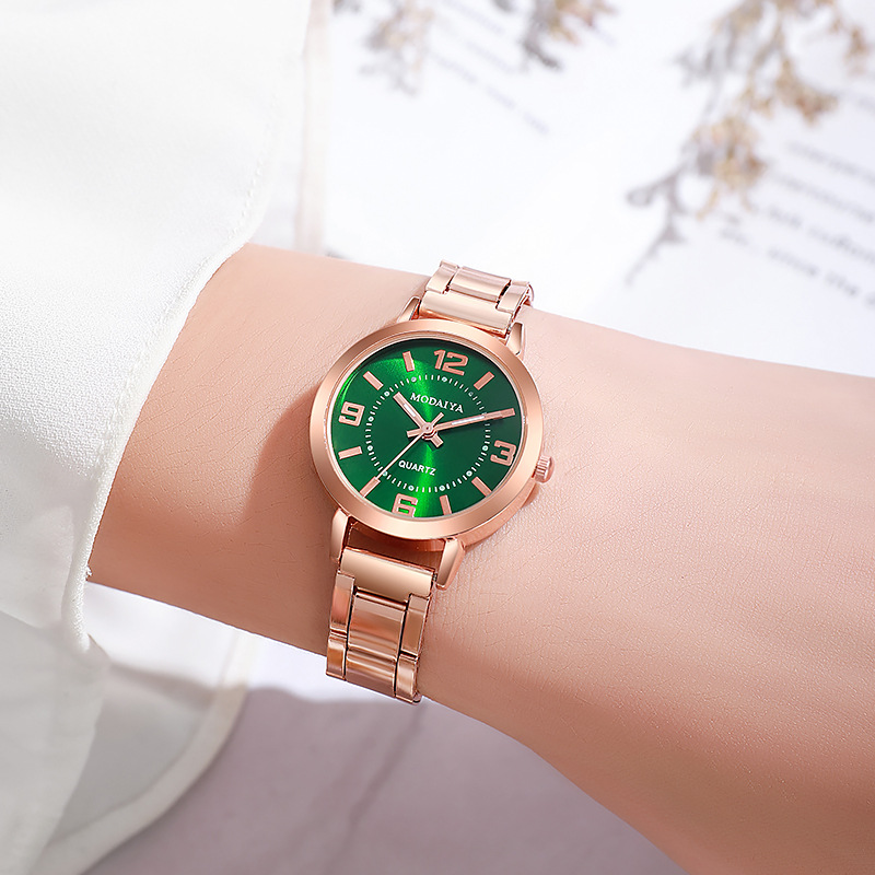 Internet Celebrity Live Broadcast Women's Watch Cross-Border Hot Korean Simple Luminous Fashion New Women's Small round Watch in Stock