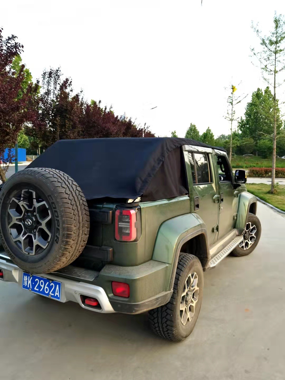 车篷越野车bj40车棚软顶折叠篷软篷简易篷敞篷防雨防水防风防尘