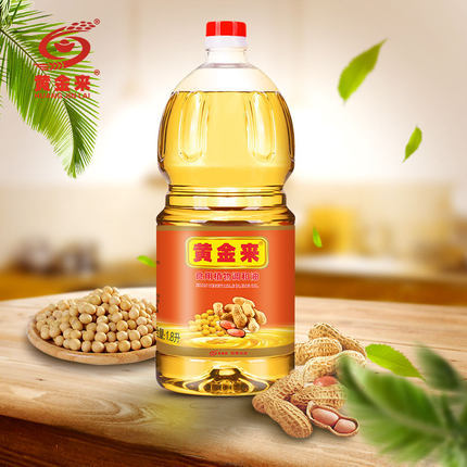 黄金来 食用植物调和油 1.8l 食用油 6%花生油含量