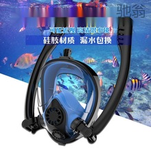 Tz8潜水镜2双管近视面罩全干式呼吸管面镜套装浮潜三宝防雾游泳装